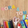 Relaxdays Wooden Letters Set, 324 Pieces, Capital Letters A-Z, and