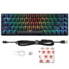 Wireless 2.4 G Mechanical Keyboard Black 68 Keys RGB Dynamic