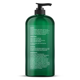 Botanic Hearth Tea Tree Shampoo, Vitamin C, Peppermint, Lavender and Rosemary Oil, Fights Dandruff and Dry Scalp, 16 fl oz