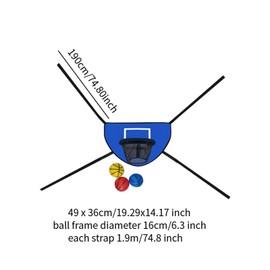 Perfeclan Mini Basketball Hoop for Trampoline Basketball Stand Basketball Goal for Kids Trampoline Accessories Lightweight Baseboard