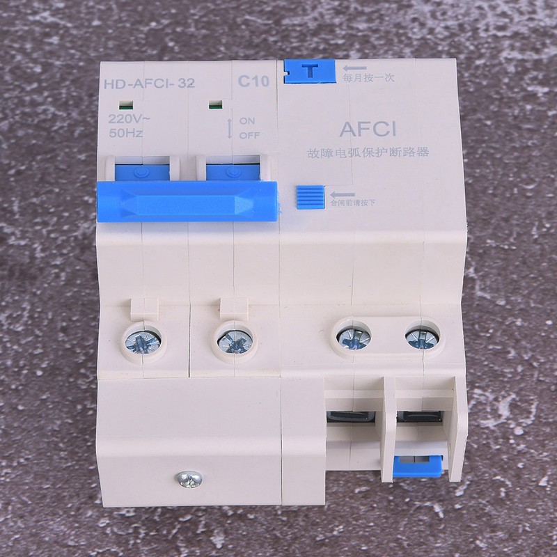 2P Arc Fault Circuit Breaker Miniature Household Electric Leakage Protector