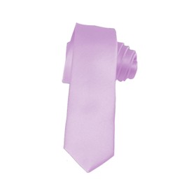 K. Alexander Skinny Lavender Tie 2 Inch Solid Mens Tie Satin