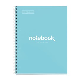 Miquelrius Spiral Notebook A4 Sky Blue