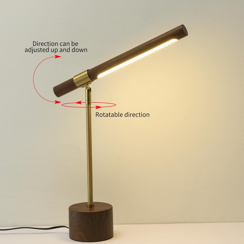 Poiaeusant Adjustable Modern Table Lamp LED Touch Control Reading Table