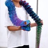 47.5inch Super Large 3D Printed Snake Models,Movable Teeth,Flexible Joint Animal