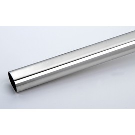 Wardrobe Rail Oval Nickel-Plated Metal Length 900 mm 22 x 15 mm