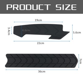 Mountain Bike Chainstay Protector 2 Pcs,Bike Frame Protector, Silicone Chain Guard, Downtube Cover, Mountain Bike Frame Tape Stickers, MTB Decal, Bicycle Accessory