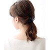 VingTAINE H7217-BK- Tortoise Shell Style Twist Ribbon Hair Cuff, Pony