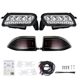 WEKANI Golf Cart LED Light Kit for Club Car Tempo,LED Headlight & Tail Light Kit Fit for Tempo Gas and Electric Models with Harness