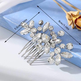 Bridal Wedding Hair Comb Crystal Hair Accessories, Crystal Bridal Headpiece, Bridal Hair Accessories for Women and Girls