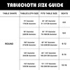 luccido 6 Pack Round Tablecloth 70 Inches White Table Cloth