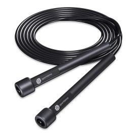Cuerda Para Saltar Sportisimo - Ajustable Ejercicio Brincar Color Negro