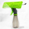 3 in 1 Window Squeegee with Microfiber Scrubber Water Spray
