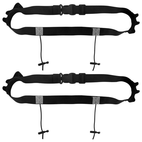 Tibapla 2 Pcs Adjustable Running Race Number Belts, Elastic Triathlon