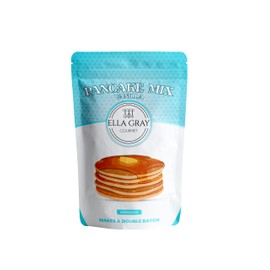 Ella Gray Gourmet Vanilla Pancake mix - Makes a double batch - Easy to make, cook in pancake maker, pancake pan or waffle maker. Add protein powder or whey protein for ultimate protein pancake mix.