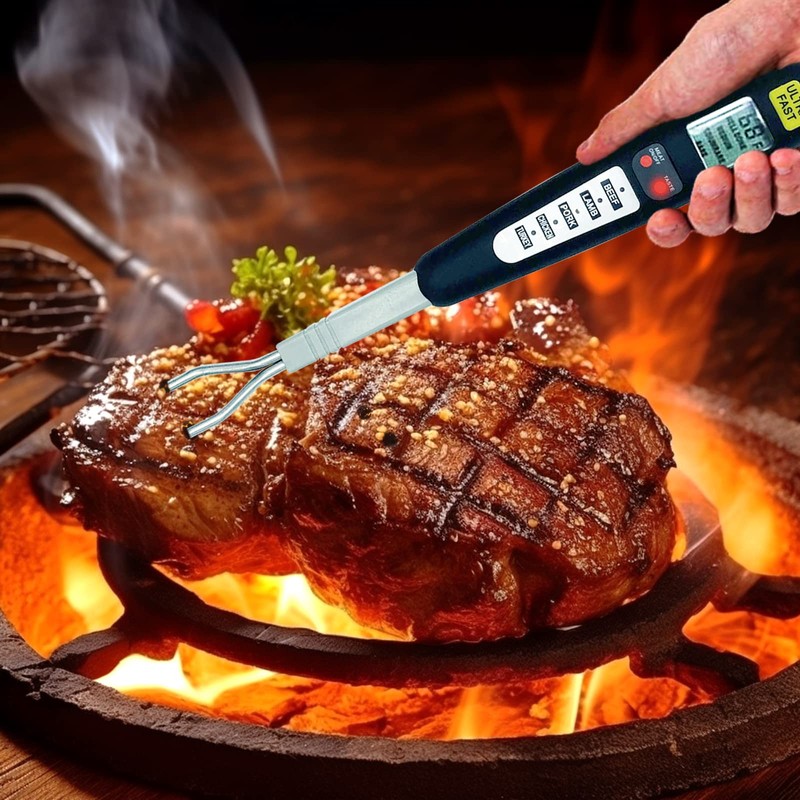 ​Vivicreate Meat Food Instant Read BBQ Garden Kitchen Outdoor Camping