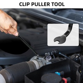 Zecirl 3 PCS Clip Removal Tool,Clip Pliers Fastener Remover,Car Trim Rivet Removal Pry Tool for Automotive Door Panel,Upholstery,Dashboard Black