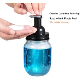 Amolliar Mason Jar Foaming Soap Dispenser Pump Lids, Foaming Pump Replacement...