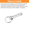 sourcing map 4Pcs 10mmx45mm Quick Release Pins, Carbon Steel Marine