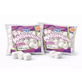 Only Kosher Candy Large White Marshmallows 8 oz (2 Pack) | Soft & Fluffy Marshmallows for Hot Chocolate, Baking, S’mores & Treats