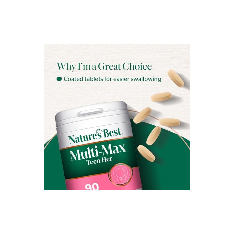 Nature's Best Multi-Max Multivitamin for Teen Her - Growth &