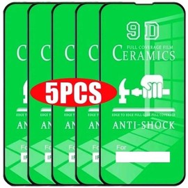 CLEAR [5 Pack] Ceramic Screen Protectors for Redmi 10C - Durable Flexible Shockproof Protection Film