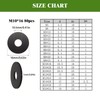 Hexizexi Pack of 80 Washers Black M10 x 16 mm