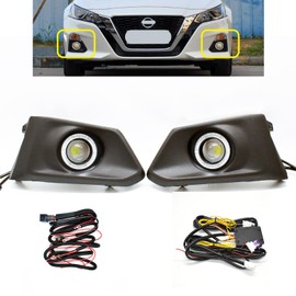 KITOCARTOP LED Front Fog Lights DRL Fit for 2019-2022 Nissan Altima Teana with Amber Sequential Turn Signal Driving Lights Front Bumper HeadLights Accessories