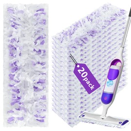20 Count Disposable Power Mop Pads Refills for Swiffer Power Mop Mopping Pads for Multi-Surface Floor Cleaning