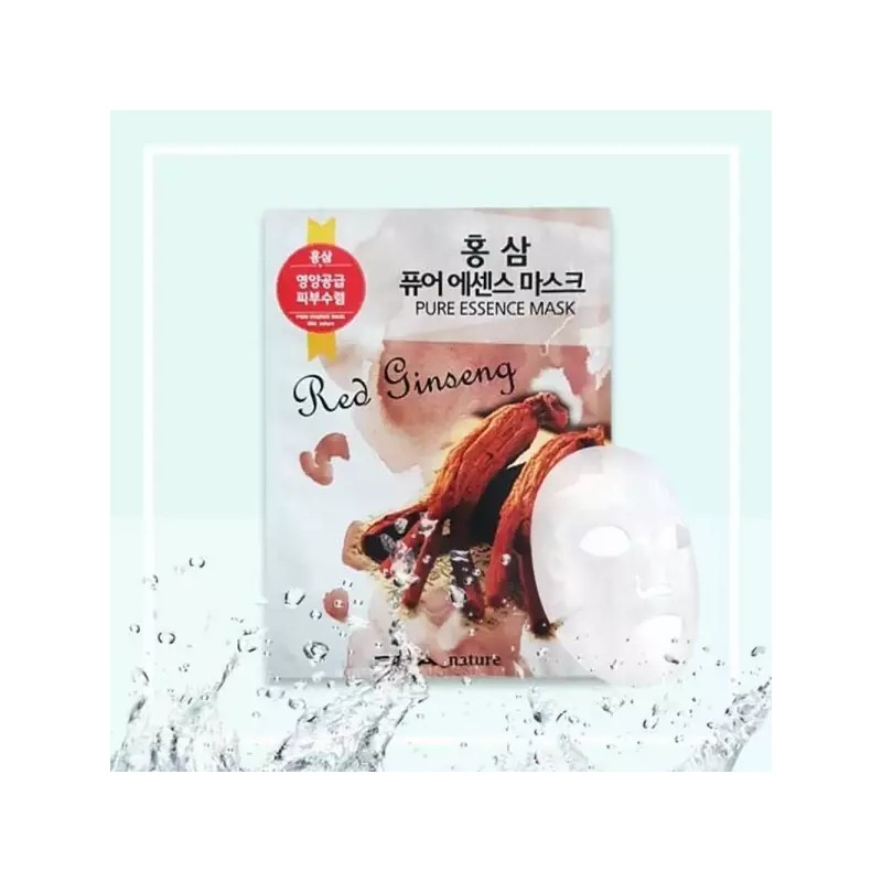 에바네이쳐 1일1팩 홍삼 모공팩 마스크팩x10팩 수분팩 시트팩 수면팩 마스크팩 Evanature