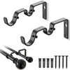 Double Curtain Rod Bracket - 2 Pack, Heavy Duty Double
