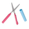 Sunstar Stationery S3717461 Sticky Scissors, Compact, Vivid Pink x Blue