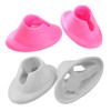 yueton 4pcs White and Pink Soft Rubber Nail Polish Bottle