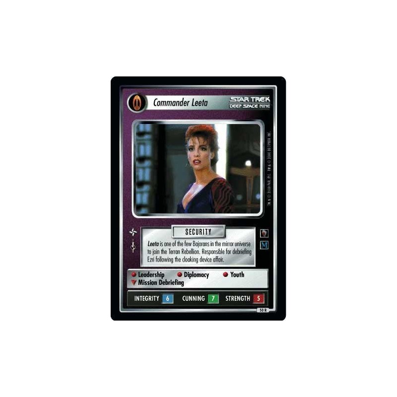 Decipher Star Trek CCG 1E MM Mirror Mirror Commander LEETA
