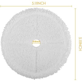Fangool Steam Mops Pads Replacement for Bissell 3115 2859 Series SpinWave Wet and Dry Robot Vacuum Reusable Pad 6 Pack