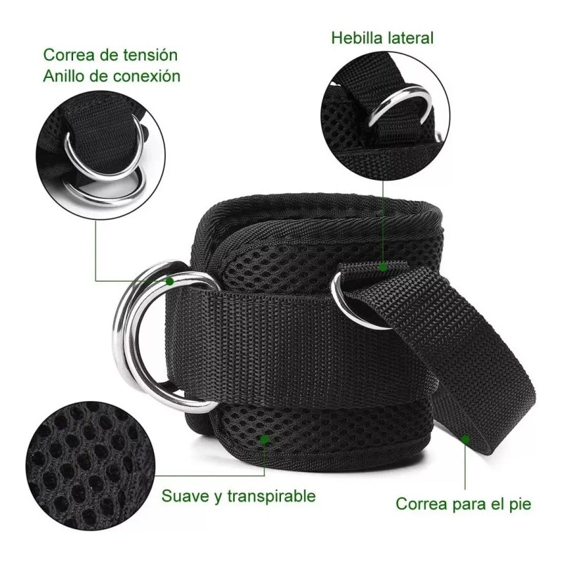 Par Grilletes Para Tobillo Con Grilletes Gym Abductor Gluteo