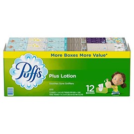 Puffs Plus Lotion Facial Tissue, 1392 Count