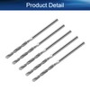 Auniwaig 2.5mm Diamond Twist Drill Bits High Speed Steel HSS