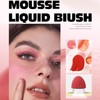 Liquid Cream Blush with Sponge Applicator Velvet Matte Blush for