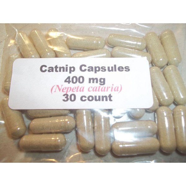 Catnip Leaf Powder Capsules ( Nepata Cataria )  400 mg. - 30 Count