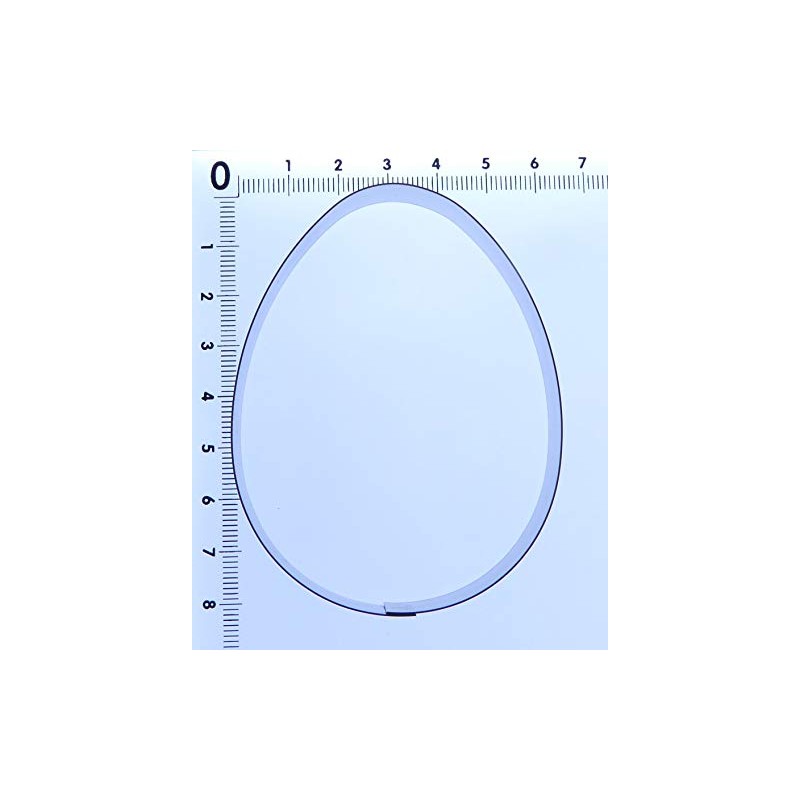 Egg Cutter Cookie Cutter 80 x 60 mm - Stainless