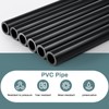 Landical 6 Pcs 3/4'' Black PVC Pipe SCH 80 Plastic