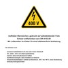 Electrical Voltage Warning Sticker 400 V 100 x 87 mm