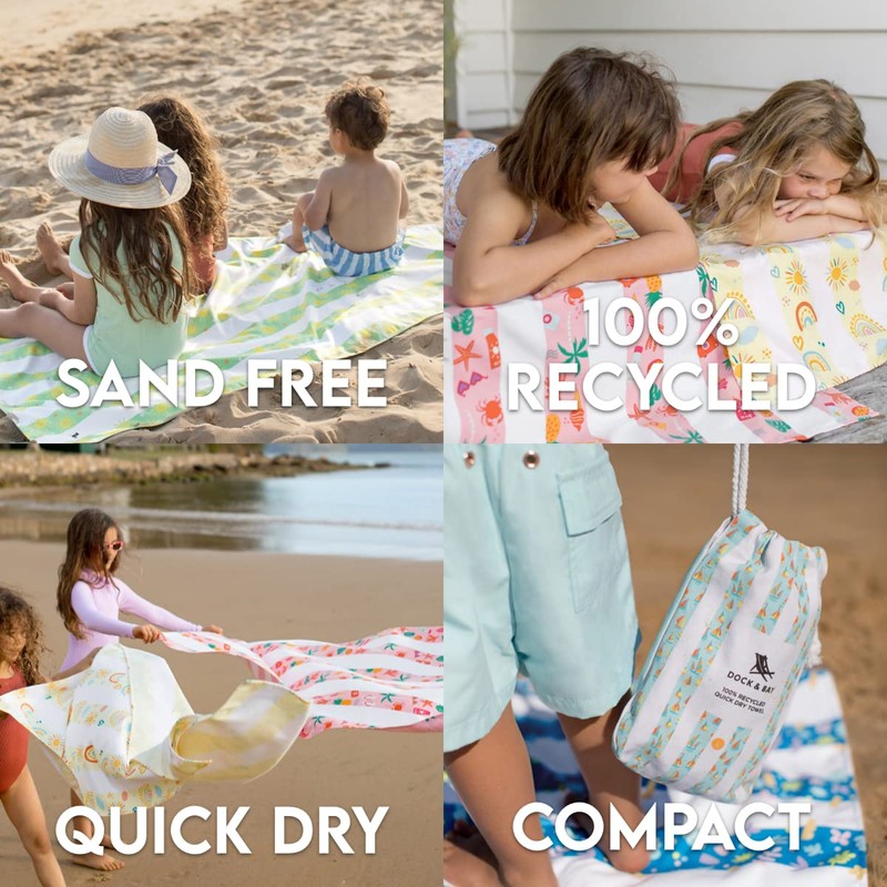 Dock & Bay Kid's Towel - For Beach Use -