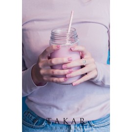 Takar 925 Sterling Silver Rings With Round Cubic Zirconia Solitaire ring, CZ Stackable Eternity Moissanite Diamond Princess Cut Engagement Or Wedding band Silver Rings for Women, Fine Silver Jewelry