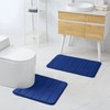 smiry Non-Slip Toilet Mat, Extra Soft U-Shape Pedestal Mat for