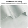 Lerores Duschvorhang 80x200cm Grau, Beschwerter Saum Antischimmel Textil, Wasserabweisend, Waschbar