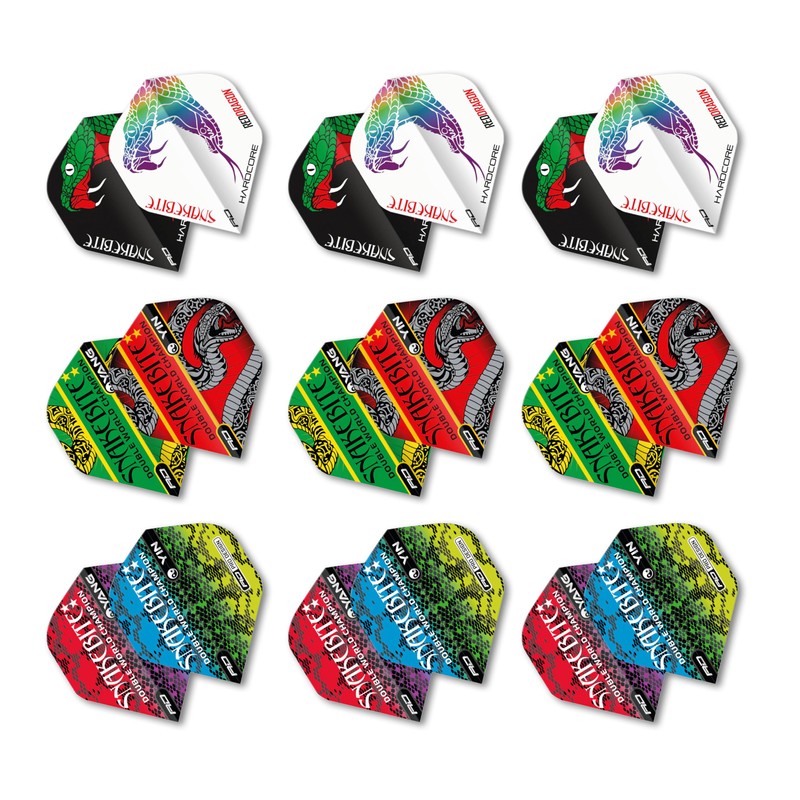 RED DRAGON Yin Yang Double-Sided Peter Wright Snakebite Selection Pack