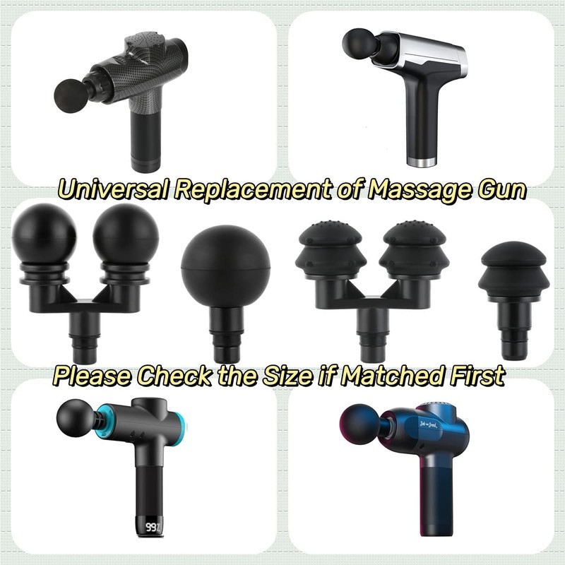 Falafale Massager Heads Massage Gun Soft Heads Replacement 4 Pack