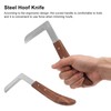 Steel Hoof Knife L Shaped Ergonomic Curved Handle Hoof Trimming